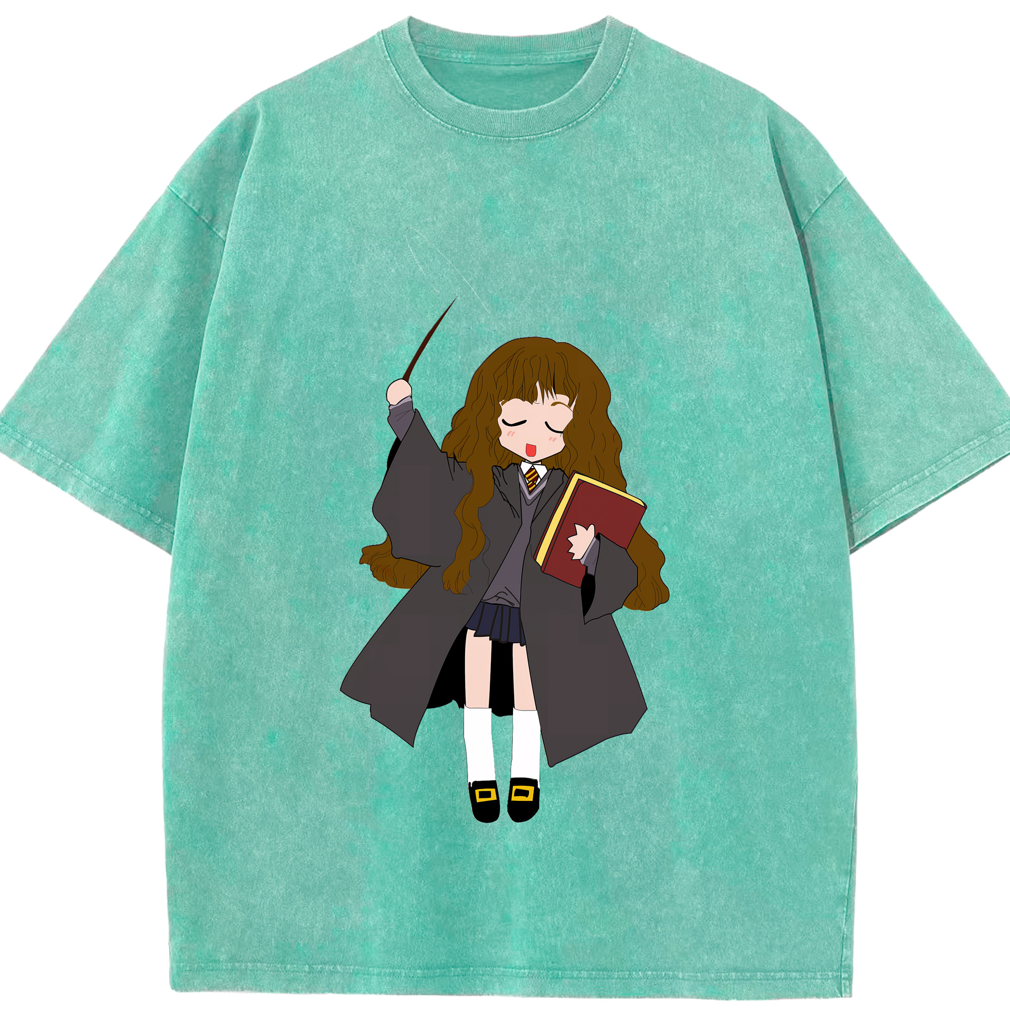 （画像用） Harry Potter ハリー・ポッターシリーズ 綿100% ヴィンテージ風 半袖Tシャツ（フロントプリント）